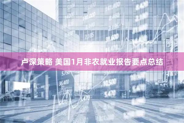 卢深策略 美国1月非农就业报告要点总结